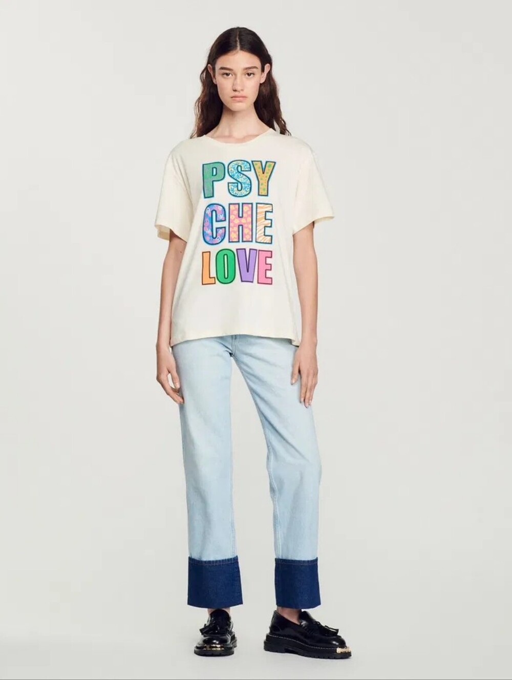 NWOT Sandro Psyche Love Tee - Sz 0